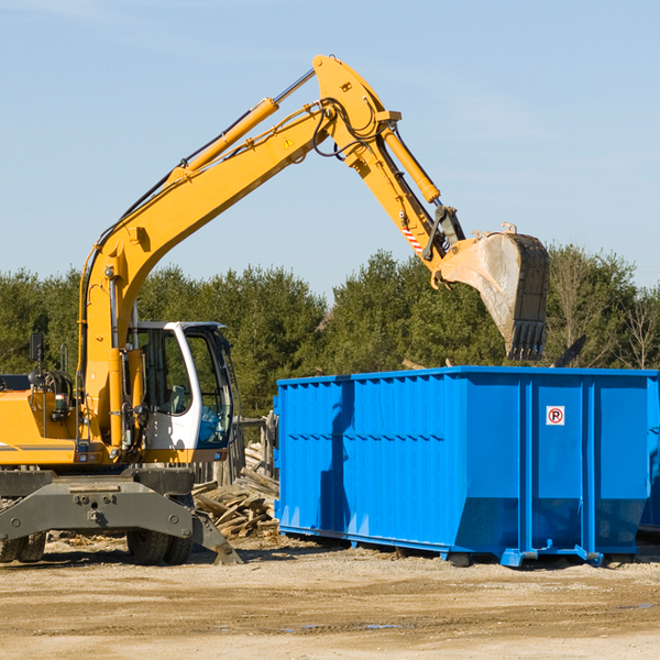 what size residential dumpster rentals are available in Blaine County